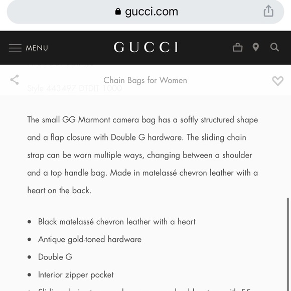 🚫SOLD🚫 Gucci GG Marmont small matelassé shoulder bag - Picture 12 of 12